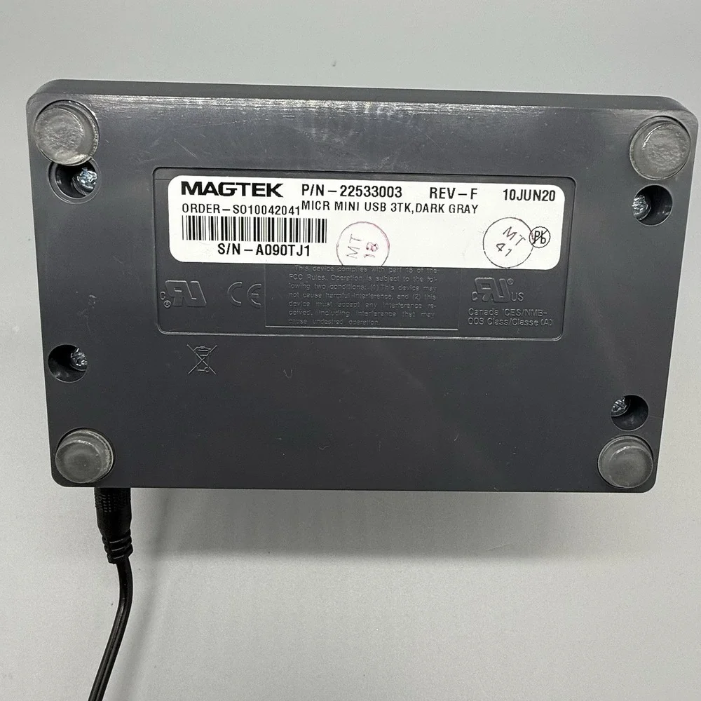 MagTek 22522003 Mini MICR Check Reader‎ with USB Keyboard Emulation Interface